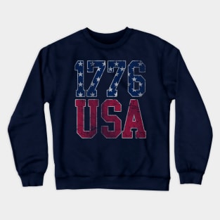 Patriotic 1776 USA America 4th of July Independence Day Crewneck Sweatshirt